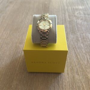 Kendra Scott Dira Gold Stainless Steel 28mm Watch New in Box
